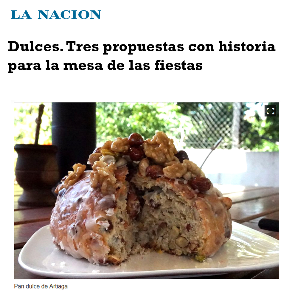 Nota La Nación, Tres propuestas... - Juan Mar - Panadería Artiaga