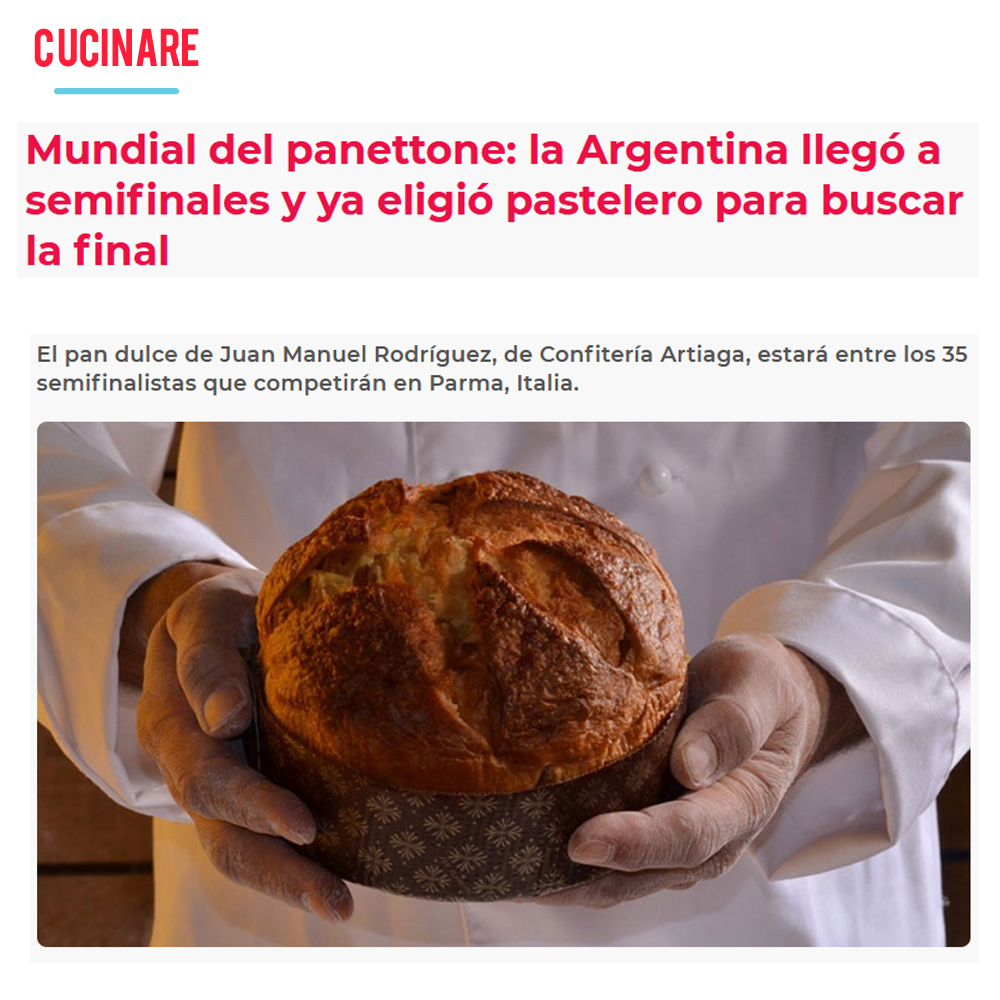 Nota CUCINARE - Juan Mar - Panadería Artiaga