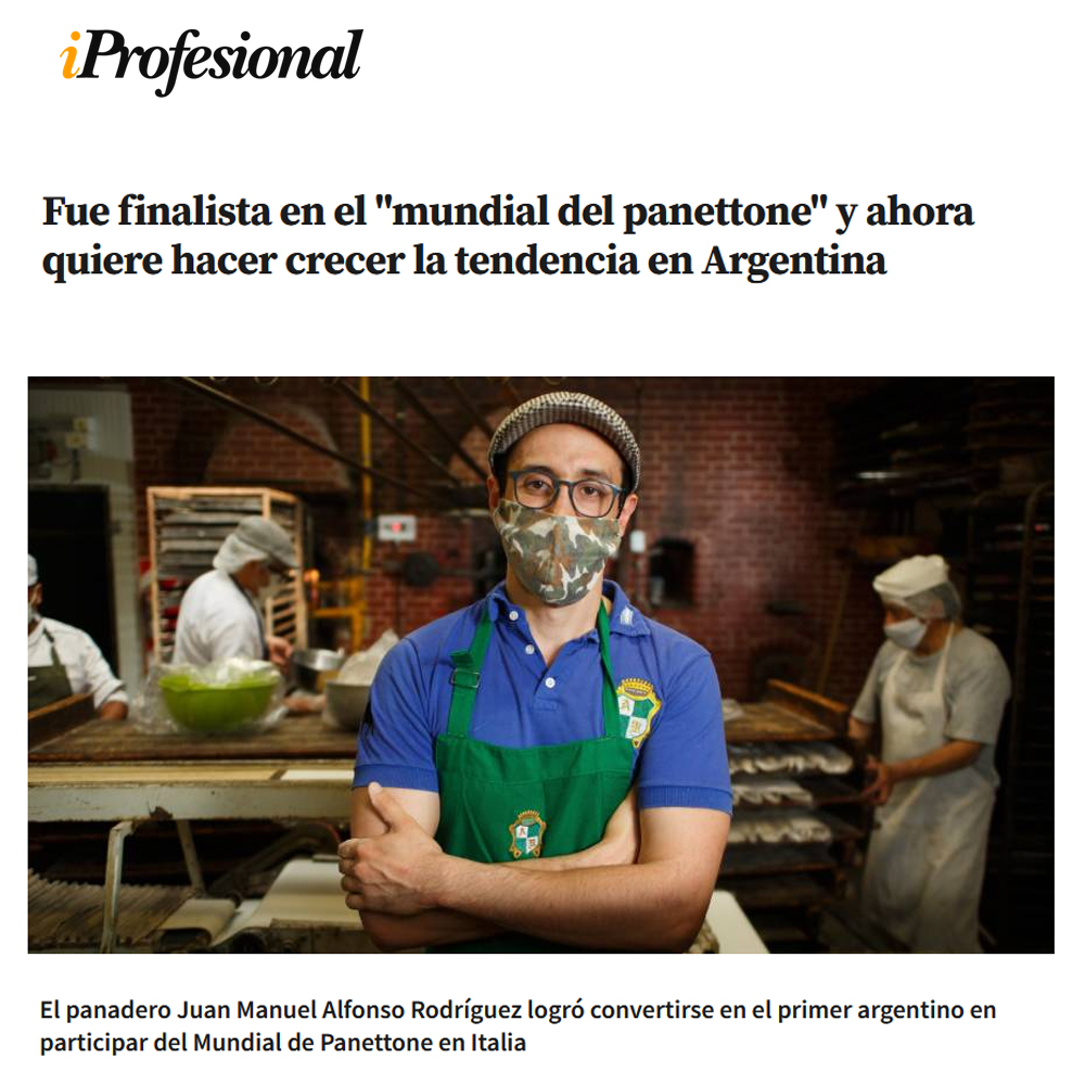 Nota iProfesional, Fue finalista... - Juan Mar - Panadería Artiaga