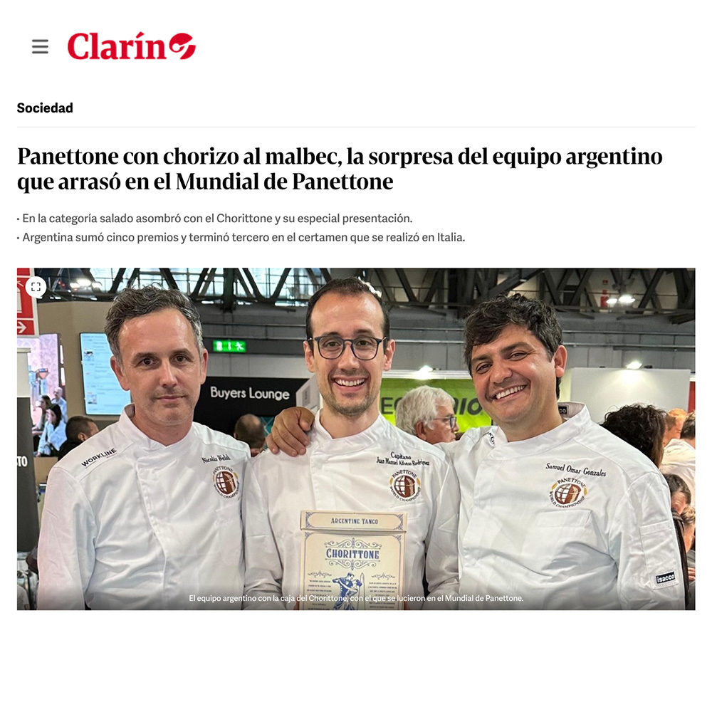 Nota Clarín - Panettone - Prensa Juan Mar