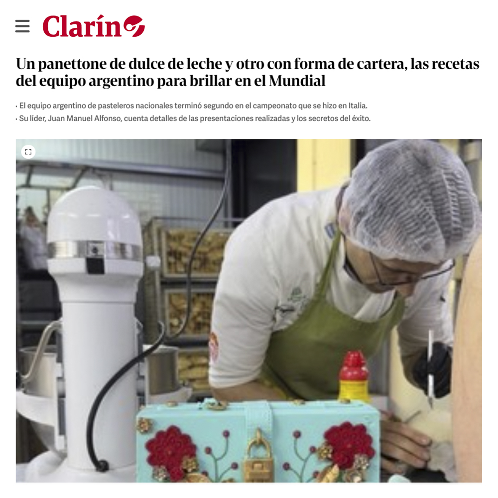 Nota Clarín Mundial Panettone 2025 - Prensa Juan Mar