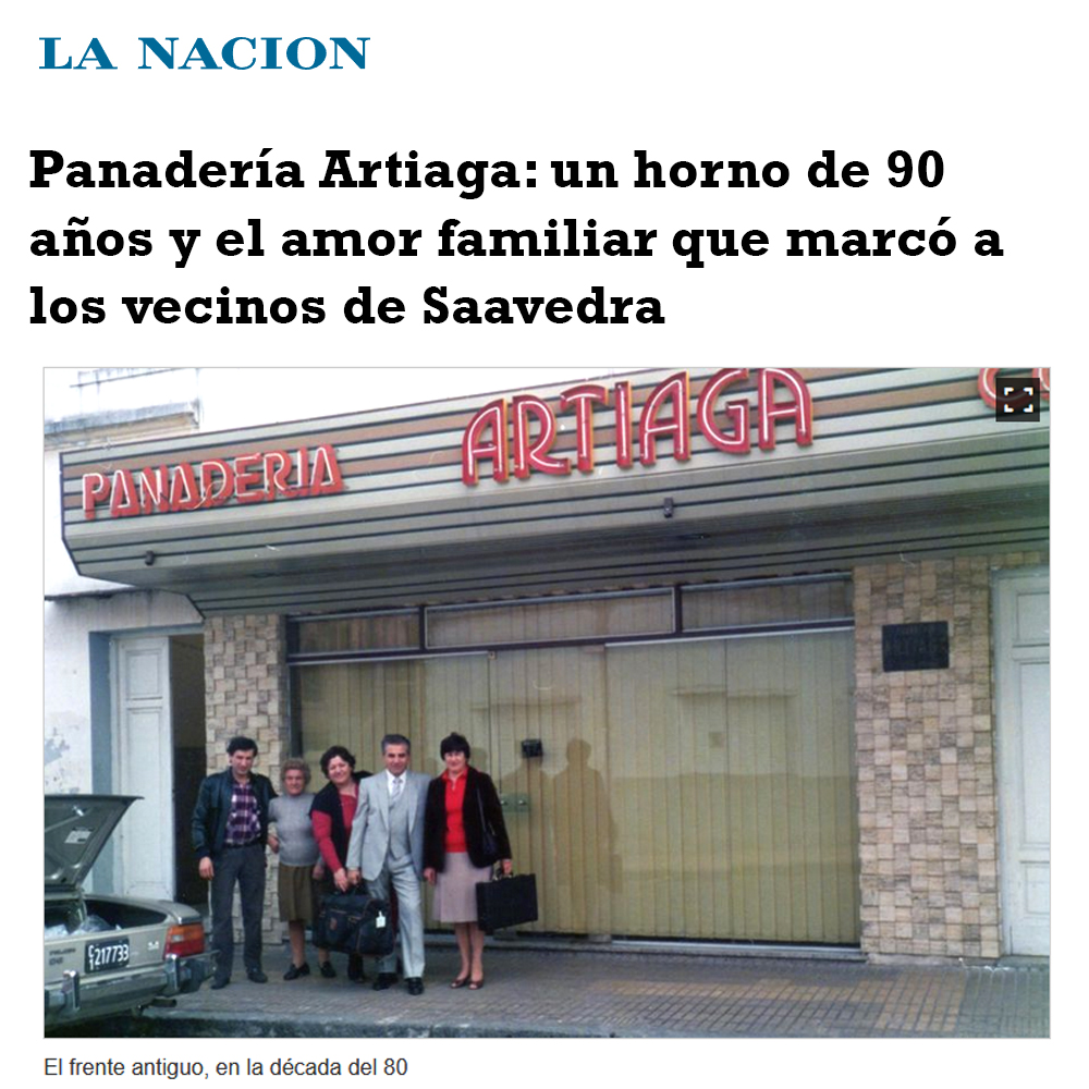 Nota La Nación - Prensa Panadería Artiaga