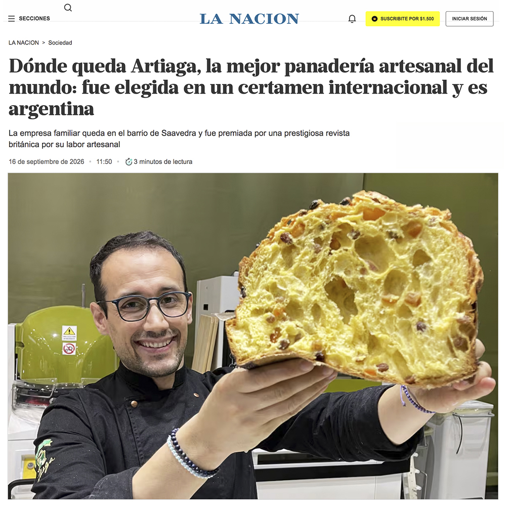 Nota La Nación - Septiembre 2026 - ARTIAGA Prensa